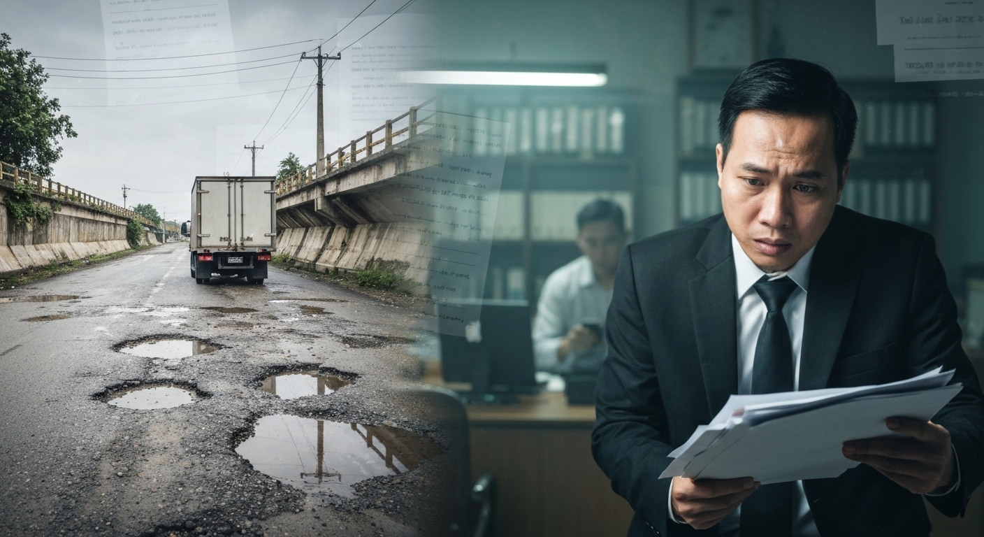 Hình ảnh minh họa các thách thức khi đầu tư vào Campuchia: hạ tầng yếu kém, rủi ro pháp lý, tham nhũng, thiếu lao động kỹ năng