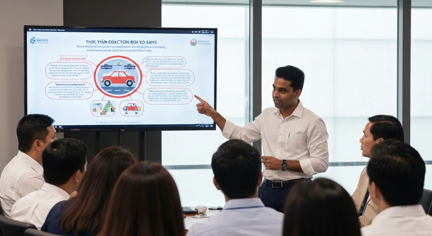 Hội Việt Nam - Khmer tổ chức buổi tuyên truyền luật giao thông