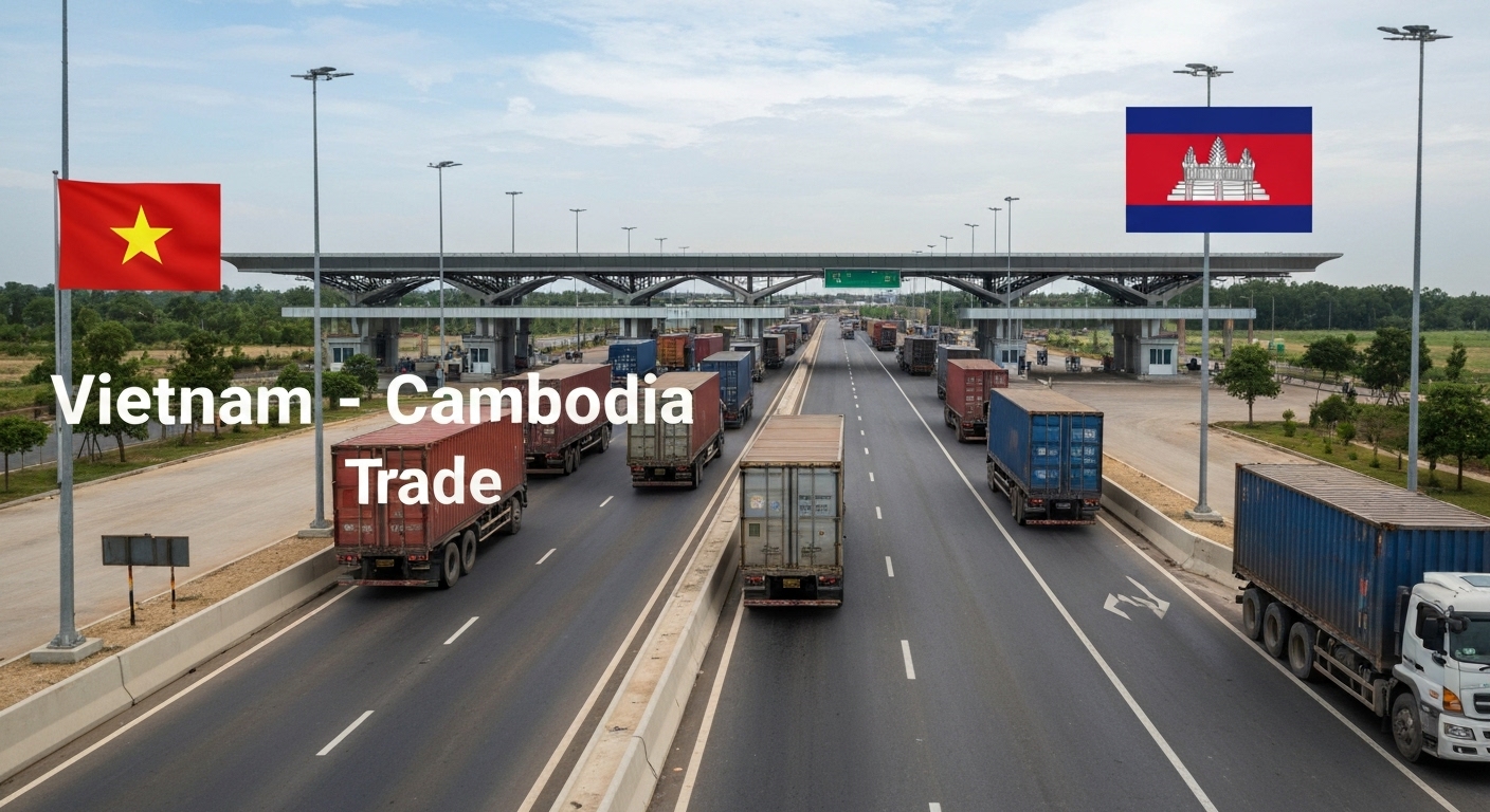 Hạ tầng giao thông kết nối Việt Nam và Campuchia.